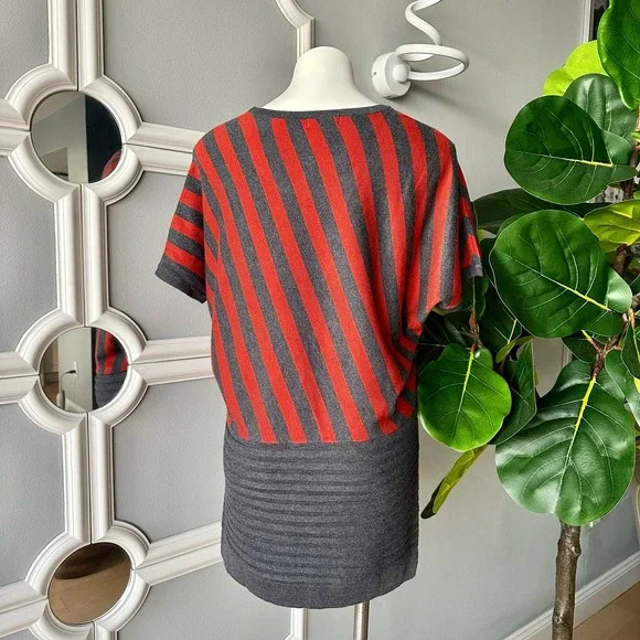 Elio Wool and Cashmere Striped Sweater Dress Size Medium - Picture 5 of 9